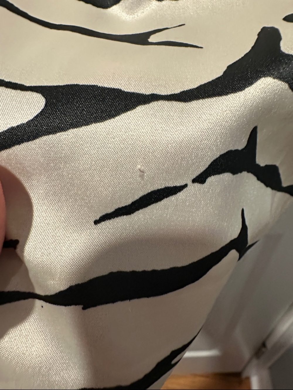 Zara Black & White Zebra Print Spaghetti Strap Mini Dress - Picture 6 of 14
